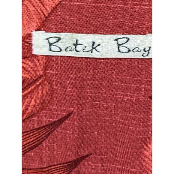 Batik Bay Button Up Short Sleeve red Hawaiian Shirt Size XXL - Picture 4 of 5